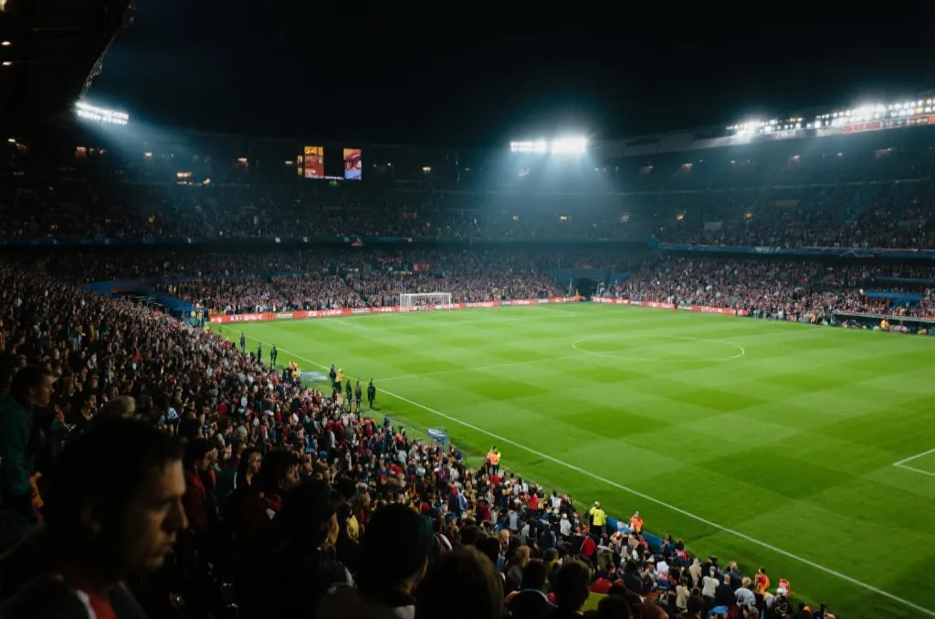 世界杯球场与观众占位图